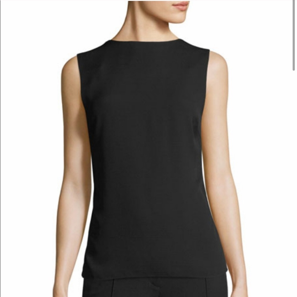 Helmut Lang Black Sleeveless Square Back Top - Picture 2 of 5